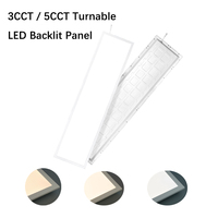 Panel LED CCT Putar Kontrol WIFI Nirkabel 2.4G Canggih 2X2FT 2X4FT Pencahayaan Komersial Backlit Garansi 5 Tahun Berperingkat IP20