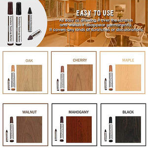 Bview Art 12 pz <span class=keywords><strong>pennarelli</strong></span> e bastoncini di cera Kit riparazione <span class=keywords><strong>mobili</strong></span> <span class=keywords><strong>pennarelli</strong></span> legno <span class=keywords><strong>per</strong></span> macchie graffi pavimenti in legno tavoli scrivanie - Product Image 3