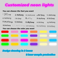 Letreros de Neón LED Acrílicos Personalizables con Nombre para Bodas, Cumpleaños, Negocios, Decoración de Paredes de Tiendas y Dormitorios
