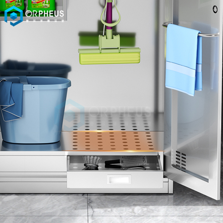 工業用ナロージャニターズクリーナーキャビネットジャニターメタル