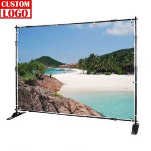 Custom Foldable Modern Retractable Telescopic Washable Advertising Banner Custom Print Portable <b>Stand</b> Display for Indoor/Outdoor - Product Image 1