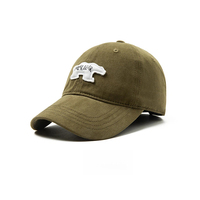 Gorra de Béisbol Personalizada OEM con MOQ Bajo, Visera Curva, Algodón Desgastado, 6 Paneles, Sin Estructura, Logotipo Bordado, Ajustable, Gorras Deportivas