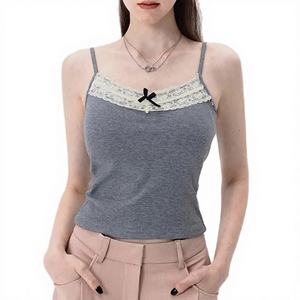 Top Corto Blanco Estilo Slim Fit para Mujer, Transpirable, 100% Nailon, Camiseta sin Mangas, Cuello Redondo, Informal, con Logotipo Frontal - Product Image 4