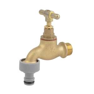 Robinet à bille en bronze antimicrobien robuste, robinet d'eau manuel pour cuisine et jardin avec bec fileté, OEM disponible - Product Image 4