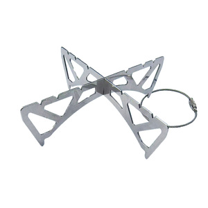 Support de cuisson vapeur en acier inoxydable pour l'extérieur, 12,5*3 cm, portable pour le camping, le pique-nique, le barbecue, design minimaliste - Product Image 1