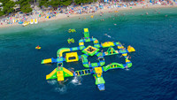 Parc aquatique gonflable modulaire de grande taille, système de jeux aquatiques, jeux aquatiques gonflables, utilisation commerciale en location