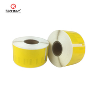 Adhésif imperméable de couleur JAUNE compatible de Dymo pour les étiquettes thermiques directes d'expédition industrielle