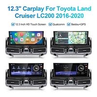 Navihua - Radio para Auto Android de 12.3 Pulgadas con Carplay, Sistema Multimedia Estéreo para Auto, Monitor GPS para Toyota Land Cruiser LC200 2016-2020, Gran Venta