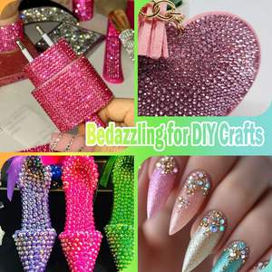 Accessoires de nail art en boîte, best-seller transfrontalier, 24 ou 28 compartiments, perles en résine, <span class=keywords><strong>strass</strong></span> à dos plat, technique AB, pour ongles personnalisés - Product Image 3