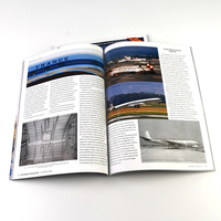 Impression de catalogue de produits à reliure parfaite, reliure collée personnalisée, papier couché brillant 100-135 g/m², livret à couverture souple pour entreprise OEM