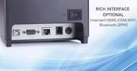 Imprimante thermique de reçus HOP-E802 avec coupe automatique pour usine, mobile, haute vitesse, multi-interfaces, 260 mm/s, ESC/POS, 80 mm