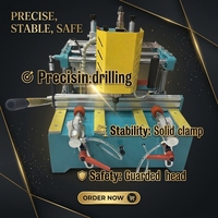 Machine à fraiser les trous de serrures de fenêtres et de portes en aluminium DLX, moteur électrique puissant, avec serrage pneumatique, 1600W, 220V, facile à utiliser