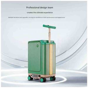 Equipaje inteligente de trabajo Usb antirrobo Oem Rideable automáticamente Auto niños plegable seguimiento Perjalanan adultos equipaje inteligente - Product Image 4