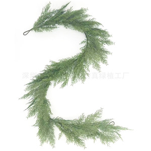 Guirnalda Navideña Artificial Ruyin con Bayas Rojas, 2 Piezas, Decoración Verde para Fiestas Navideñas - Product Image 4