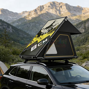 Carpa de techo ligera de fibra de carbono con carcasa rígida para automóvil, carpa de camping de aluminio con anexo de polialgodón, fácil instalación. - Product Image 5