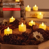 Bougie électronique LED en forme de cœur, fabriquée en Chine, pour Noël, anniversaire, demande en mariage, décoration romantique, simulation de flamme
