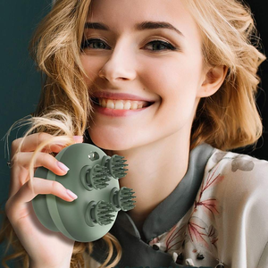 Masajeador de Cuero Cabelludo de Silicona, Impermeable, Automático, Portátil, Masaje Profundo 3D, Masajeador de Cabeza Vibrador - Product Image 5