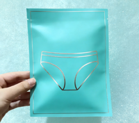 Sacs d'emballage en Mylar personnalisés avec fermeture éclair pour sous-vêtements, chaussettes et chaussures - Réutilisables, fermeture automatique, recyclables