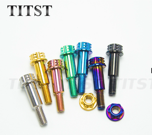 TITST Gr5 Titans ch raube Motorrad Blumen kopf Bremse Zugstange Schraube M6 * 30mm Kalb <span class=keywords><strong>Husi</strong></span>/Ghost Fire Modification Special - Product Image 3