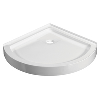 Base de douche en plastique léger de haute qualité KMRY Neo Angle Quadrant avec drain inclus (K5031) Design contemporain