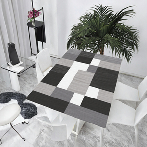Tapis carré moderne en polyester lavable de grande surface, style européen de luxe, épais, pour salon et chambre, fabriqué à la machine, non tissé - Product Image 3