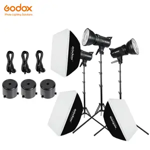 3x Godox SL-60W 60Ws 5600K Studio ha condotto la luce continua della foto Video + 3x2m supporto leggero + 3x60x90cm Softbox ha condotto il corredo leggero