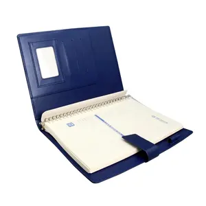 Wholesale Leather Refillable Binder Notebook Soft Ring 6rings Spiral Business Planner Notebooks