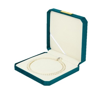 Caja de joyería octogonal de terciopelo de alta gama personalizada con perlas, caja de regalo redonda con forma de corazón para mamá, caja de embalaje para el Día de la Madre. - Product Image 3