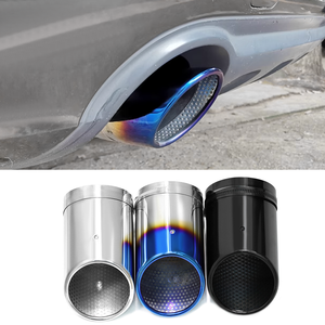 SYPES para Audi Universal A3 A4 <span class=keywords><strong>A5</strong></span> A6 A7 Q3 Q4 Q5 Q6 Q7, tubos de escape de coche, punta de escape de acero inoxidable 304, punta de silenciador de rendimiento - Product Image 4