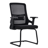 Chaises de conférence modernes en maille pour bureau, réunion, usage domestique, formation, personnalisables, à dossier simple, à bas prix, sans roulettes