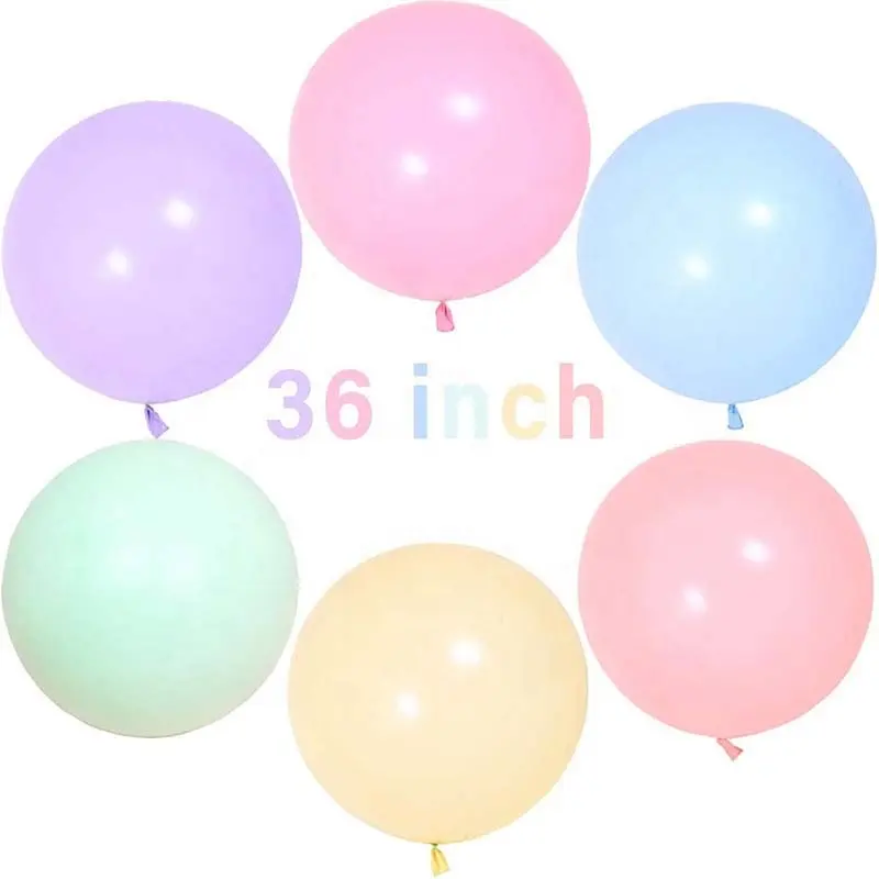 Photo Shoot Party Decorations Balloons 36 inch Pastel Balloons Large Round Macaron Balloons