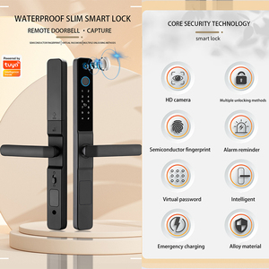 Kunci pintu sidik jari pintar elektronik Password Digital luar ruangan keamanan tahan air harga grosir - Product Image 2