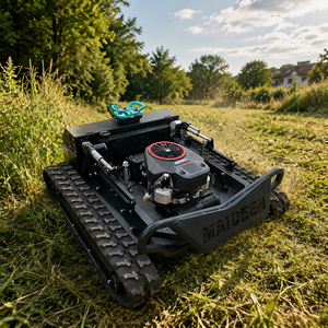 Tondeuse à gazon robotisée multifonctionnelle tout-terrain à chenilles en caoutchouc pour l'agriculture, télécommandée - Product Image 3