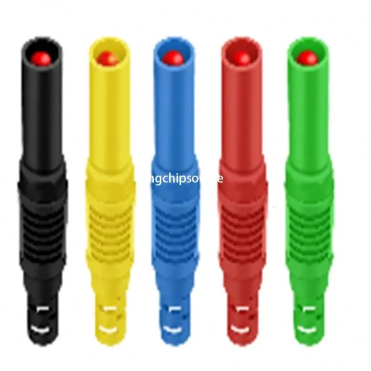 Assembled 4mm full sheath safety banana plug DIY pen-shape meter 4mm hole connector plug welding type