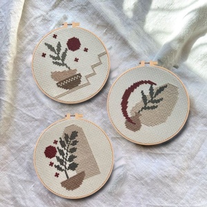 Kit de <span class=keywords><strong>broderie</strong></span> au point de croix Paysage au lever du soleil, <span class=keywords><strong>broderie</strong></span> artisanale DIY avec tissu pour point de croix, <span class=keywords><strong>d</strong></span>écoration murale pour <span class=keywords><strong>la</strong></span> maison - Product Image 4