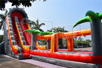 Jeux d'eau gonflables personnalisés pour l'extérieur, toboggan aquatique géant gonflable pour enfants, toboggan aquatique commercial gonflable pour adultes