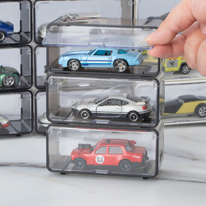Vitrinas Coloridas y Transparentes para Matchbox, Cajas Apilables de Estantería para Exhibición de Modelos de Coches a Escala 1/64, Estuche Protector para Hot Wheels - Product Image 2