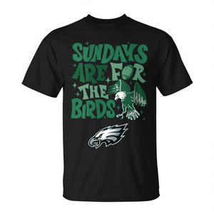 T-shirt Sundays Are For The Birds, vêtements pour fans de football des Philadelphia Eagles - Product Image 2