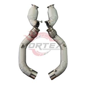 Tubo de Escape de Alto Flujo Vortex de Acero Inoxidable 304 para BMW X5M F95 X6M F96 S63 4.4T V8 2020–2024 con Protector Térmico Sin Advertencia de Luz de Emergencia (CEL) - Product Image 2