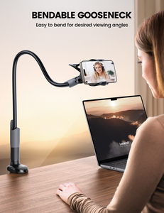 Lamicall LS05 New Design Full Metal Gooseneck Phone Stand Lazy Arm Phone Mount Bed Desk <strong>Holder</strong> Bracket Clamp <strong>2026</strong> Trending - Product Image 3