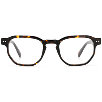 Monture de lunettes hexagonale rétro Elan Optical YB6605 en acétate unisexe, vente chaude, écologique, directement de l'usine