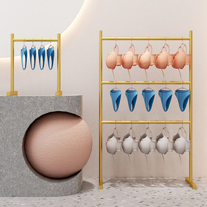 Étagère de présentation murale en métal à 4 niveaux avec bande transporteuse pour <span class=keywords><strong>magasin</strong></span> de sous-vêtements, idéale pour soutiens-gorge, chaussettes et vêtements de sol - Product Image 4