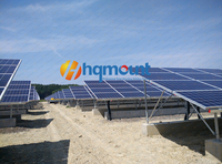 Structure de montage au sol solaire HQ Mount Strong en acier C/U avec revêtement ZAM, excellente résistance à la corrosion, pour pieux de fouloir C1~C5
