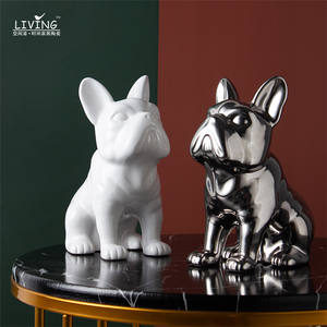 Hucha de cerámica con diseño de <span class=keywords><strong>bulldog</strong></span> para decoración del hogar, hucha de cerámica de estilo nórdico para decoración del hogar - Product Image 3