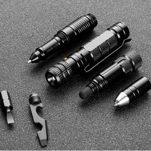 ปากกาอเนกประสงค์แบบยุทธวิธีพกพาปากกาอุปกรณ์ป้องกันตัวเองปากกาอเนกประสงค์พร้อมที่ยึดโทรศัพท์มือถือหน้าจอสัมผัส - Product Image 3