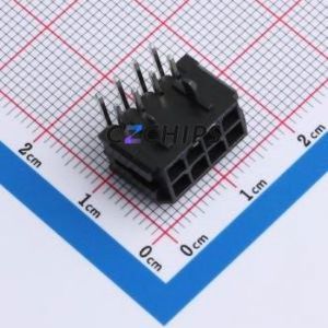 W300220KC-8PB2123 Wire-to-Board Pin Header Bent Lead Through Hole,P=3mm Connector 2x4P 3mm Right Angle Insert Micro-Fit (MX 3.0) - Product Image 1