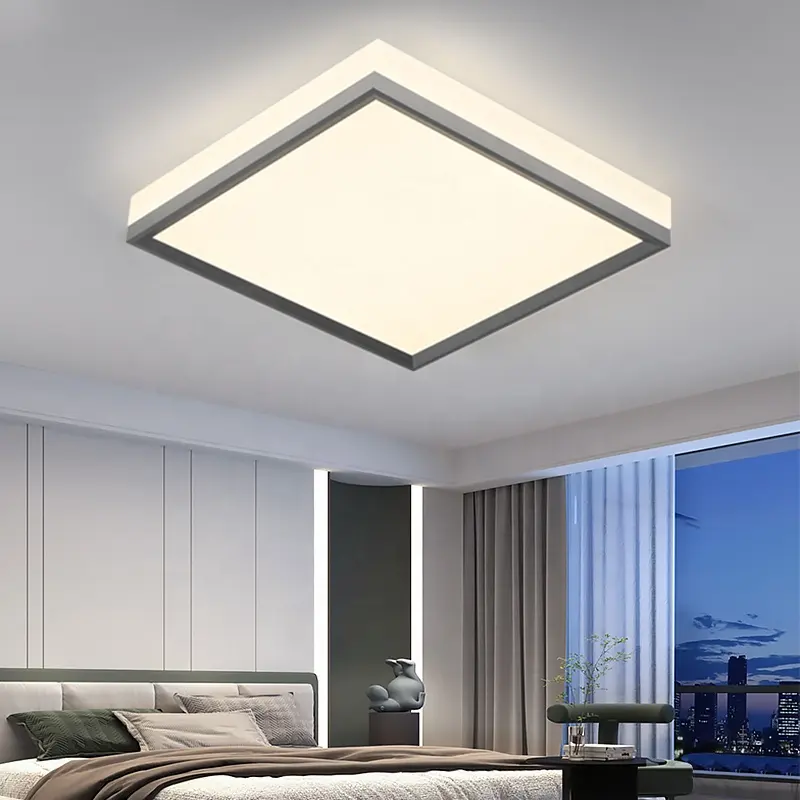 أضواء سقف ليد ذكية 140 وات ضوء ليد صناعي 110 فولت 220 فولت مصباح سقف ليد حديث بحديد أكريليك فانكسية 85 4.2