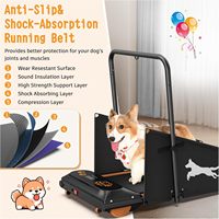 Tapis de course pliable pour animaux de compagnie avec écran LED et télécommande, tapis roulant électrique pour chien pour la maison, tapis de marche antidérapant pour chiots