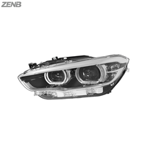Phares LED ZENB pour BMW Série 1 F20 2015-2018, mise à niveau avec DRL jaunes et blancs, phares à double lentille convertibles