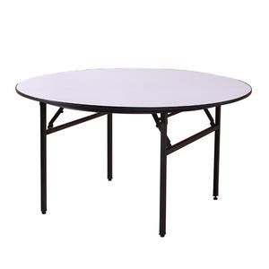 Tables pliantes rondes en plastique PVC de 6 pieds pour événements, usage extérieur et intérieur, vente en gros - Product Image 1
